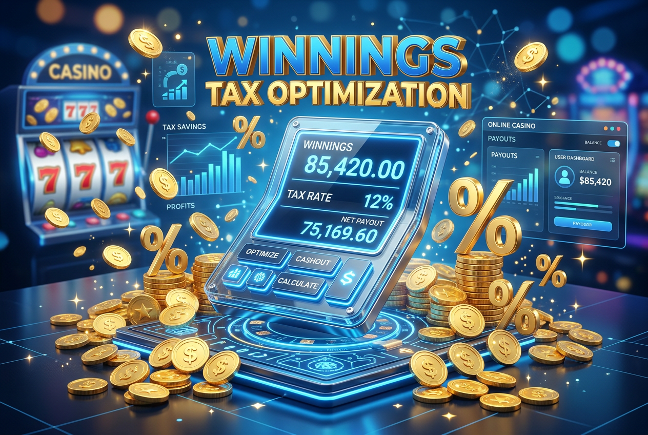 Financial calculation of casino winnings and tax optimization symbols