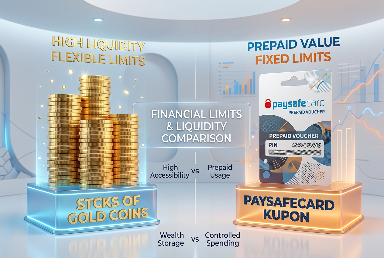 Professional infographic displaying Paysafecard limits and fees for 2026 in Poland